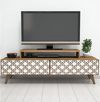 cumpără Comodă TV Trendy Oras, Nuc, Alb 140x48x41cm în Chișinău 