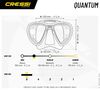 cumpără Accesoriu pentru înot Cressi-Sub Quantum Black/Black Spectra Mirrored Lens Silver (Ds5150508) în Chișinău 