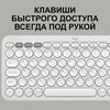 купить Клавиатура + Мышь Logitech Pebble 2 Combo White в Кишинёве 