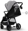 cumpără Сărucior pentru copii KinderKraft Grande 2 Moonlight Grey (KSGRAN02GRY0000) în Chișinău 