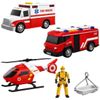 cumpără Mașină Wenyi WY1134A-3 1:32 Set vehicule de salvare cu fricțiune (lumini/sunete) în Chișinău 