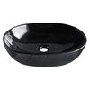 Умывальник BLACK AMADEUS M, 48*35*14,5 см овальный черный, накладной 