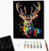 купить Картина по номерам BrushMe BSB0020FC (fără cutie) Cerb multicolor в Кишинёве 