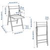 купить Стул Ikea Terje White/Книса Grey в Кишинёве 