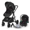 cumpără Сărucior pentru copii Coccolle Ago Diamond black, 3in1 cu landou transformabil în Chișinău 