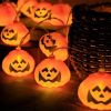 cumpără Ghirlandă Promstore 53774 Ghirlanda luminoasa Halloween Dovleac, 9LED în Chișinău 