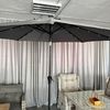 cumpără Umbrelă de gradină Hydro S 0431111 cu iluminare, pe picior, Antracit în Chișinău 
