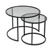 купить Журнальный столик Trendy Set masuta de cafea, Tokyo, Negru, 60x39x60cm в Кишинёве 