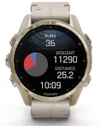 купить Смарт часы Garmin Fenix 8 – 43 mm, Sapphire, Soft Gold Stainless Steel with Fog Gray Leather Band, Fog Gray (010-02903-40) в Кишинёве 