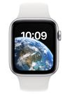 Apple Watch SE (2022) 44mm GPS (MNK23), Silver Aluminium Sport Band  / White 