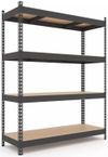 купить Cтеллаж складской Nex Home Raft metalic Titan 1800x1200x400 mm, 4 nivele PAL, antracit в Кишинёве 