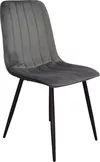 купить Комплект стол и стулья Evelin di Costacurta cтол DT-432-1R B + 6 стульев YTC-078B Bluvel-14 (Dark grey) в Кишинёве 