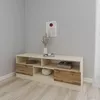 cumpără Comodă TV Smartex (16334) Т6 120cm TV Ivory+Stejar Inchis în Chișinău 
