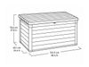 купить Короб для хранения Signature 57685 Lada pentru depozitare Signature 380L, 122.9x62.1x70.6cm, nuc в Кишинёве 