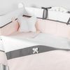 cumpără Lenjerie de pat pentru copii PernaMea Set lenjerie 8 piese Renaissance Buline Roz (PM.101641/4) în Chișinău 