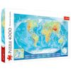 купить Головоломка Trefl 45007 Puzzles - 4000 - Large physical map of the world в Кишинёве 