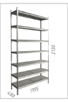 cumpără Raft metalic galvanizat  Gama Box 1195Wx480Dx2130H mm, 7 poliţe/MB în Chișinău 