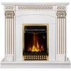 купить Камин электрический ArtFlame Calisto & Gala gold, 1020x1100x300mm, Alb в Кишинёве 