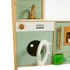 купить Игрушечная кухня и посуда Premaman PJQKDA-CCC-UNQ Bucatarie din lemn cu accesorii Verde в Кишинёве 