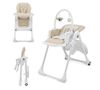 Scaun pentru alimentatie Kinderkraft Tummie Beige 