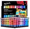 cumpără Set de creație Mont Marte PMMT2436 Set vopsea acrilica metalic 24 culori x 36ml în Chișinău 