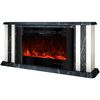 cumpără Șemineu electric ArtFlame Tatler & Adeli, 700x1500x270 mm, Nuc închis/Alb în Chișinău 