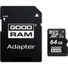 купить Флеш карта памяти SD GoodRam M1AA-0640R12, Micro SD Class 10 + adapter в Кишинёве 