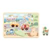 купить Головоломка Tooky Toy TL064N Puzzle din lemn Transport cu Sunet, 60662 в Кишинёве 