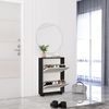купить Полка для обуви Mobildor-Lux Leo Slim 100x16x86H cm Sonoma/Anthracite в Кишинёве 