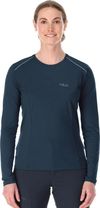 купить Одежда для спорта Rab Tricou dame Force LS Tee Tempest Blue 08 (QBL-08-TMB-08) в Кишинёве 