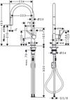 Talis M54 Кухонный смеситель однорычажный, 210, с вытяжным изливом, 1jet