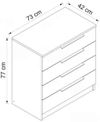 купить Комод Trendy Kale Plus-7913, 73x77x42cm (GTR003939) в Кишинёве 