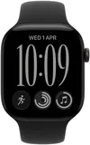 cumpără Ceas inteligent Apple Watch Series 12 GPS 42mm Black Aluminium Case with Black Sport Band S/M MJEA4 în Chișinău 