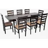cumpără Set masă și scaune Evelin di Costacurta стол HV-27V Chocolate + 8 стульев Gloria Chocolate/Ekea12 (Dark Brown) în Chișinău 