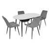 cumpără Set masă și scaune Evelin di Costacurta стол DT-533R B + 4 стула YTC-055B Blu-14 (Dark grey) în Chișinău 