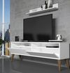 купить Тумба напольная для TV Trendy Cel mai bun, Alb 150x50x30cm в Кишинёве 