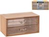 купить Короб для хранения Promstore 46899 Органайзер бамбуковый MAKE UP 18.5x11.5x9cm в Кишинёве 