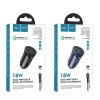 Hoco Z39 Farsighted dual port QC3.0 set(Lightning) Car charger
