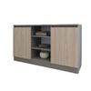 cumpără Comodă Smartex (16257) Т5 140cm Grafit+Stejar Deschis în Chișinău 