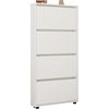 купить Полка для обуви Mobildor-Lux Leo Slim 90x16x164H cm White в Кишинёве 
