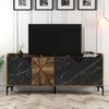 cumpără Casetieră Trendy Venedik, Nuc, Marmura Neagra 180x78x35cm în Chișinău 