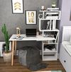 купить Офисный стол Trendy Vina, Alb, 133x146x55cm в Кишинёве 