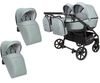 купить Детская коляска Angelina Carucior 2in1 pt gemeni Velio Duo SP Blue Smoke №3 в Кишинёве 