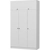 cumpără Dulap Trendy Minar 3 Mebran Kapak 2 235-Alb, 135x235x52cm în Chișinău 