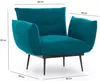 cumpără Fotoliu Trendy Jax Solo-Petrol Green GR124 în Chișinău 