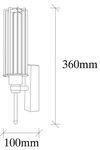 cumpără Candelabru de perete Trendy Lampa de perete Fellini-MR-876 10x36x8cm în Chișinău 