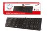 Keyboard Genius SlimStar 126, Low-profile, Multimedia, Chocolate keys, Smart, Black, USB 