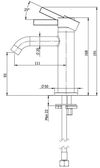 купить Смеситель для умывальника Remer MC12XV METRICA (inox-lustruit) в Кишинёве 