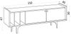 купить Тумба напольная для TV Trendy Alya, 150x47x40cm (GTR000024) в Кишинёве 