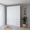 cumpără Dulap Smartex (15924) N17 160cm Alb+Kashemir în Chișinău 